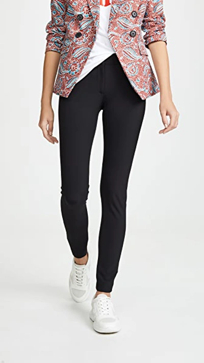 Veronica Beard Hibiscus Scuba Pant In Black