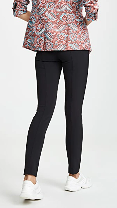 Veronica Beard Hibiscus Scuba Pant In Black