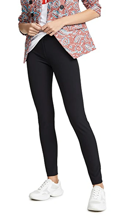 Veronica Beard Hibiscus Scuba Pant In Black
