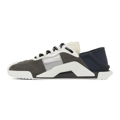 Shop Dolce & Gabbana Grey & White Ns1 Sneakers In 8c717 Antracite/avor