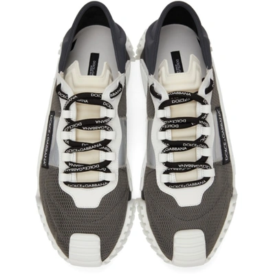 Shop Dolce & Gabbana Grey & White Ns1 Sneakers In 8c717 Antracite/avor