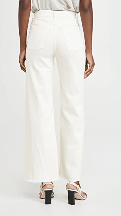 Shop Dl Hepburn Wide Leg High Rise Jeans Eggshell