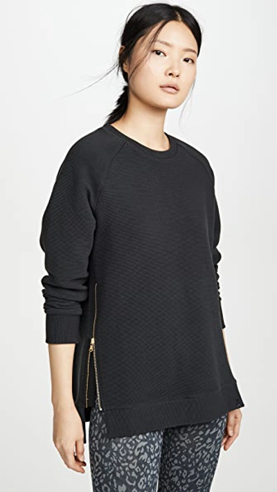 Shop Varley Manning Sweatshirt Black