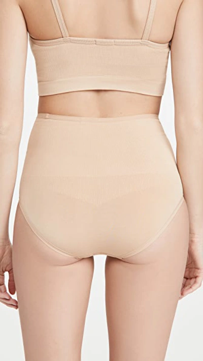 Hatch The Seamless Belly Briefs In Sand