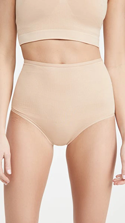 Hatch The Seamless Belly Briefs In Sand