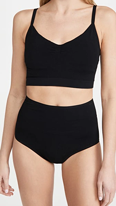 Shop Hatch The Seamless Belly Briefs Black