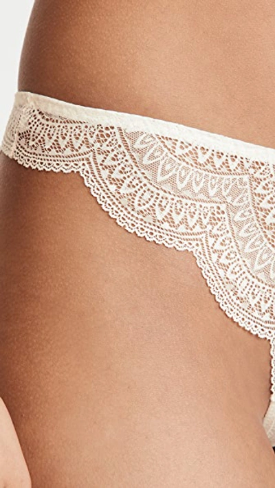 Shop Simone Perele Karma Tanga Ivory