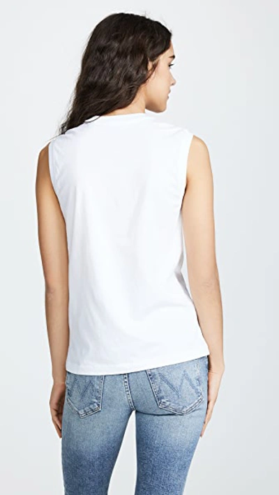 Shop Atm Anthony Thomas Melillo Sleeveless Boy Tee White