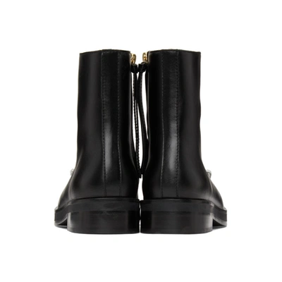 Shop Jw Anderson Black Stitch Chelsea Boots In 13011- 999