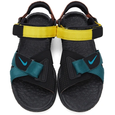 Shop Nike Multicolor Acg Air Deschutz Sandals In Dark Teal Green/gree