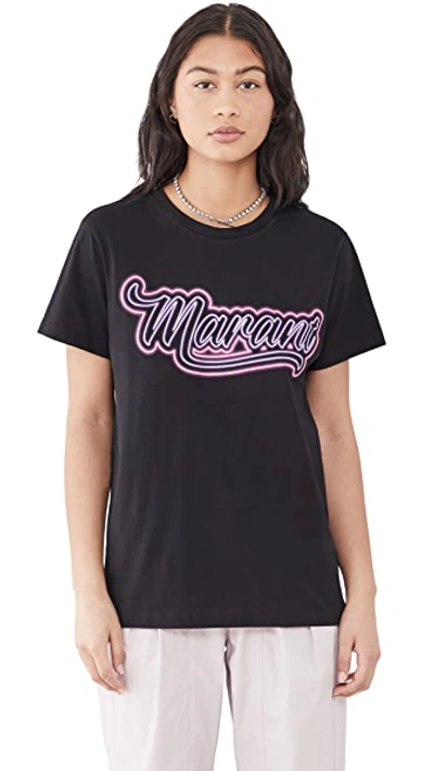 Shop Isabel Marant Zaof Tee In Black