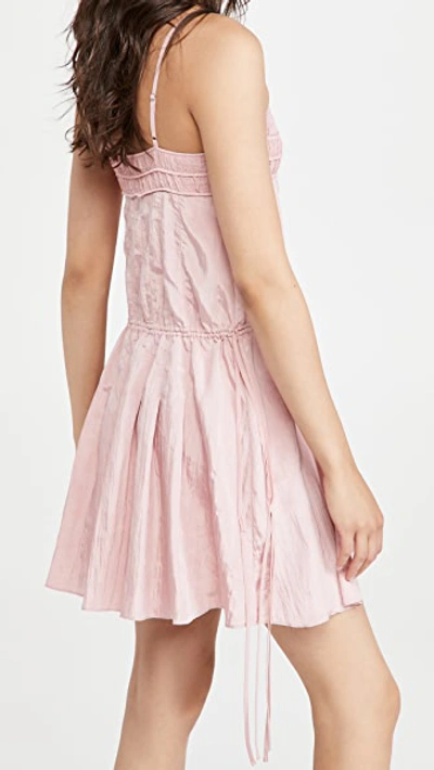 Shop Rebecca Taylor Ruched Dress In Rhubarb