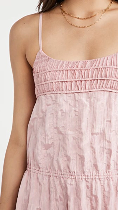 Shop Rebecca Taylor Ruched Dress In Rhubarb