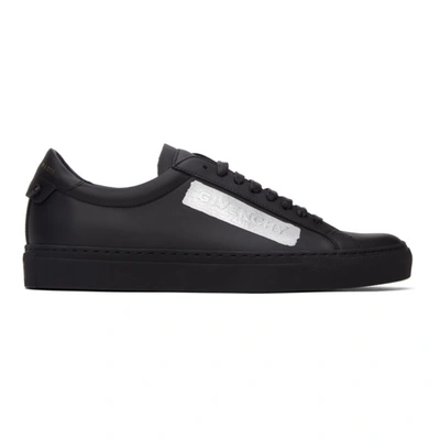 Shop Givenchy Black Latex Urban Knot Sneakers In 008 Black/s