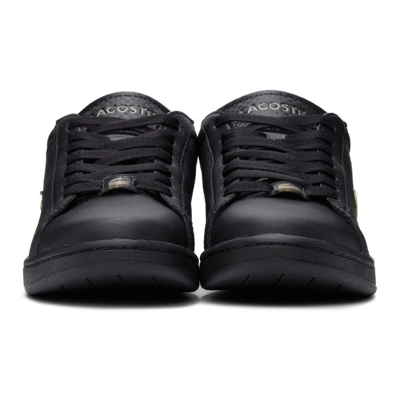 Lacoste Black Carnaby Evo Platinum Sneakers In 02h Black | ModeSens