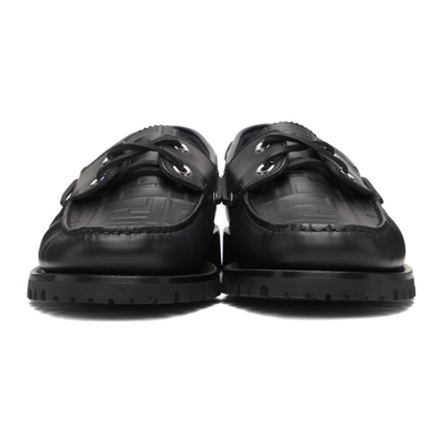 Shop Fendi Black 'forever ' Loafers In F0qa1 Black