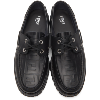 Shop Fendi Black 'forever ' Loafers In F0qa1 Black