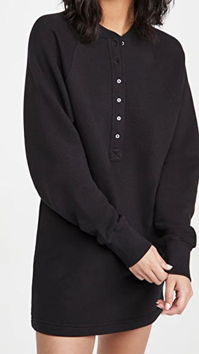Shop Marissa Webb So Uptight French Terry Sweatshirt Dress In Black