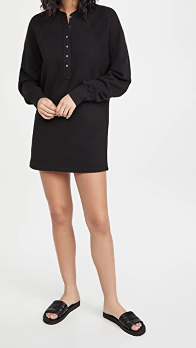 Shop Marissa Webb So Uptight French Terry Sweatshirt Dress In Black