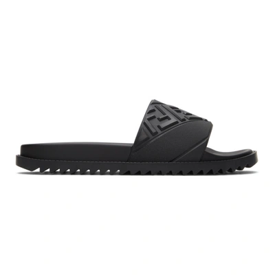 Shop Fendi Black 'forever ' Pool Slides In F0qa1 Black