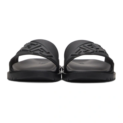 Shop Fendi Black 'forever ' Pool Slides In F0qa1 Black