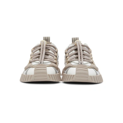 Shop Dolce & Gabbana White & Beige Ns1 Sneakers In 8n000 White/tortora