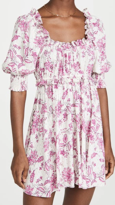 Shop Misa Ara Dress In Sienna Floral Linen