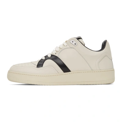Shop Human Recreational Services Off-white Mongoose Low Sneakers In Black/bone