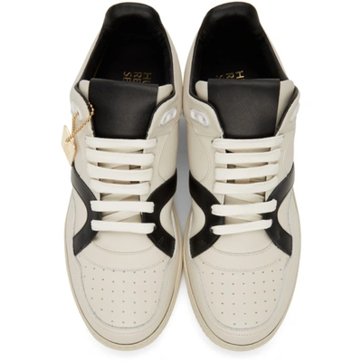 Shop Human Recreational Services Off-white Mongoose Low Sneakers In Black/bone