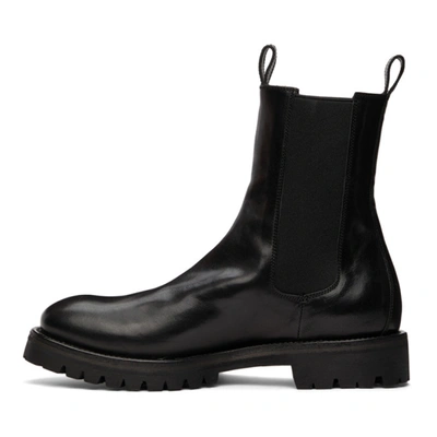 Shop Officine Creative Black Issey 2 Chelsea Boots In 1000 Nero