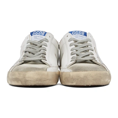 Shop Golden Goose White & Grey Superstar Sneakers In White/ice/s