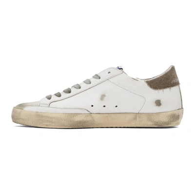 Shop Golden Goose White & Grey Superstar Sneakers In White/ice/s