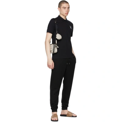 Coach Pool Slide In Signature Canvas In Black
