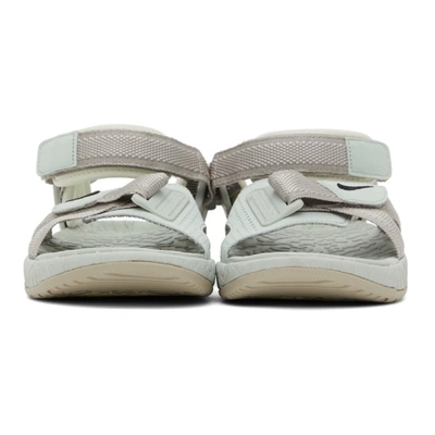 Shop Nike Taupe & Grey Acg Air Deschütz+ Sandals In Cream Ii/black