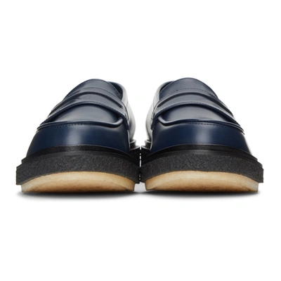 Shop Adieu Navy Classic Type 5 Loafers In Night/blkcr