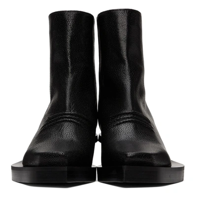 Shop Alyx Black Leone Zip Boots In Blackblk0001