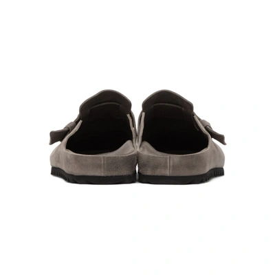Shop Officine Creative Grey Suede Agora 4 Sandals In L224 Otter