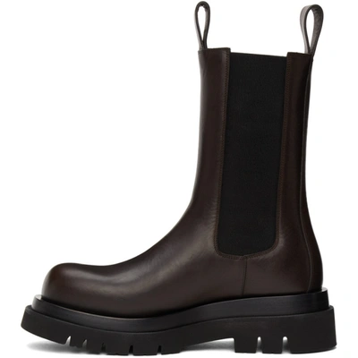 Shop Bottega Veneta Brown Medium 'the Lug' Chelsea Boots In 2113 Fondant