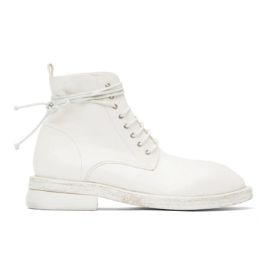 Shop Marsèll White Dodone Boots In 110 Bianco