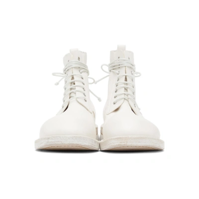 Shop Marsèll White Dodone Boots In 110 Bianco