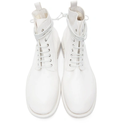 Shop Marsèll White Dodone Boots In 110 Bianco