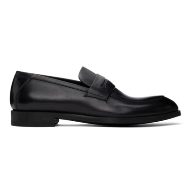 Shop Ermenegildo Zegna Black Siena Flex Loafers In Ner Black