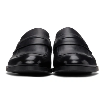 Shop Ermenegildo Zegna Black Siena Flex Loafers In Ner Black