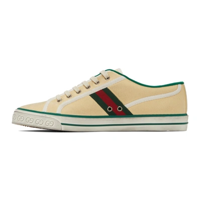 Shop Gucci Beige ' Tennis 1977' Sneakers In 9361 Burro/