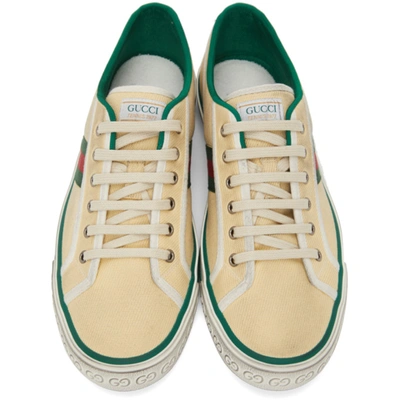Shop Gucci Beige ' Tennis 1977' Sneakers In 9361 Burro/