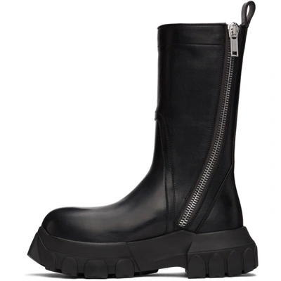 Shop Rick Owens Black Creeper Bozo Tractor Boots In 99 Black