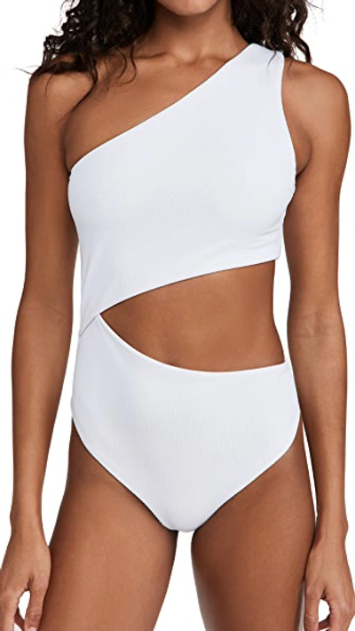 Shop Beach Riot Celine One Piece White