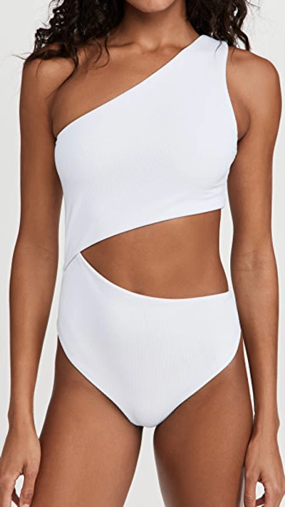 Shop Beach Riot Celine One Piece White