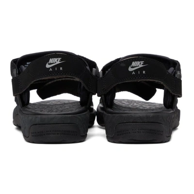 Shop Nike Black Acg Air Deschütz+ Sandals In Black/iron Grey