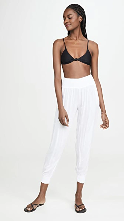 Mikoh Kahuku Ruched Waist Pants In Foam